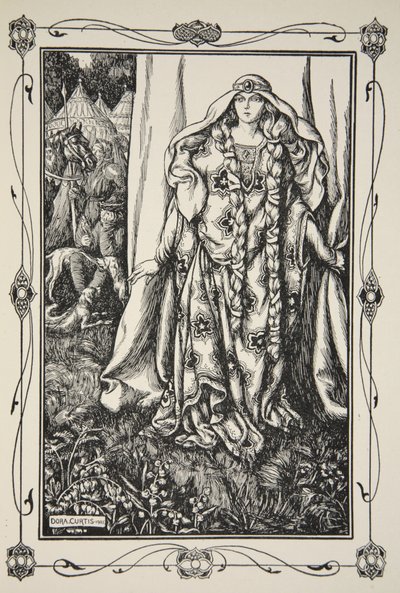 At the Door of One... Stood a Lady, Illustration from 